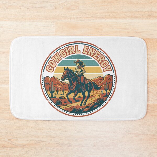 Item preview, Cowgirl Energy Desert Retro Rider designed and sold by PixelModeShop.