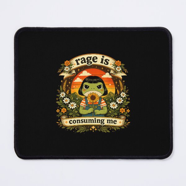 Item preview, funny frog rage is consuming me sarcastic meme designed and sold by cass-vale-lab.