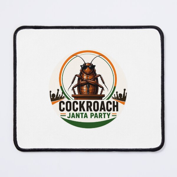 Item preview, Cockroach Janta Party Funny Political Meme Logo Sticker designed and sold by MUSA'S.