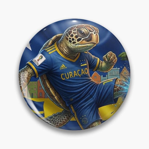 Item preview, CURACAO SOCCER TURTLE MASCOT designed and sold by internlvisions.