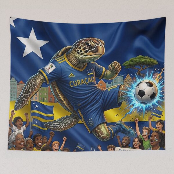 Item preview, CURACAO SOCCER TURTLE MASCOT designed and sold by internlvisions.