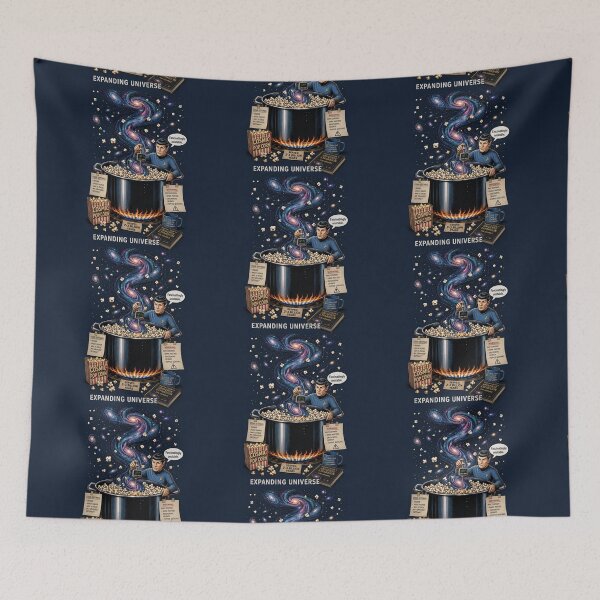 Item preview, Expanding Universe — Cosmic Popcorn Funny Science Art Print designed and sold by SammyMorry.