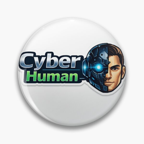 Item preview, Cyber Human Futuristic Sticker designed and sold by BrightMindPrint.