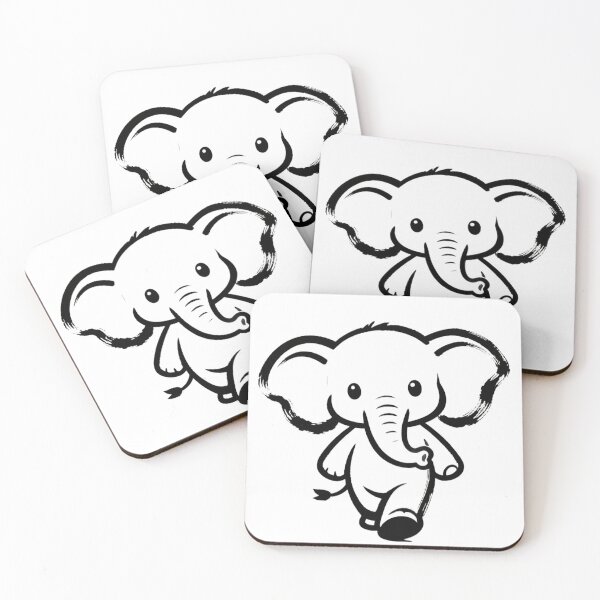 Item preview, cute baby elephant  designed and sold by Arty Art.