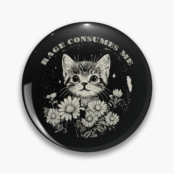 Item preview, Rage Consumes Me Cute Cat Meme Vintage Retro Funny Kitten designed and sold by CCChillingfrog.