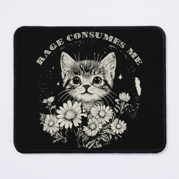 Item preview, Rage Consumes Me Cute Cat Meme Vintage Retro Funny Kitten designed and sold by CCChillingfrog.