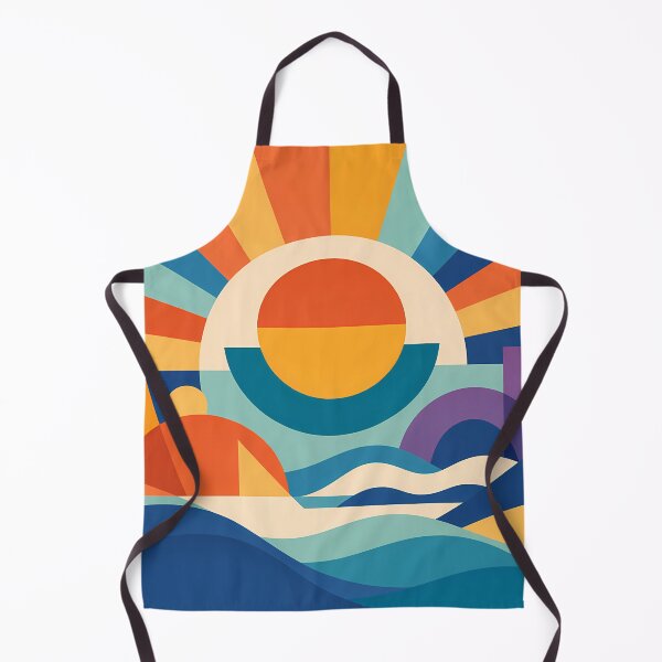 Item preview, Geometric Sun and Moon Festival Landscape designed and sold by InkSmithery.