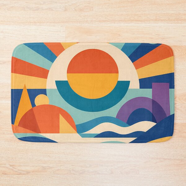 Item preview, Geometric Sun and Moon Festival Landscape designed and sold by InkSmithery.