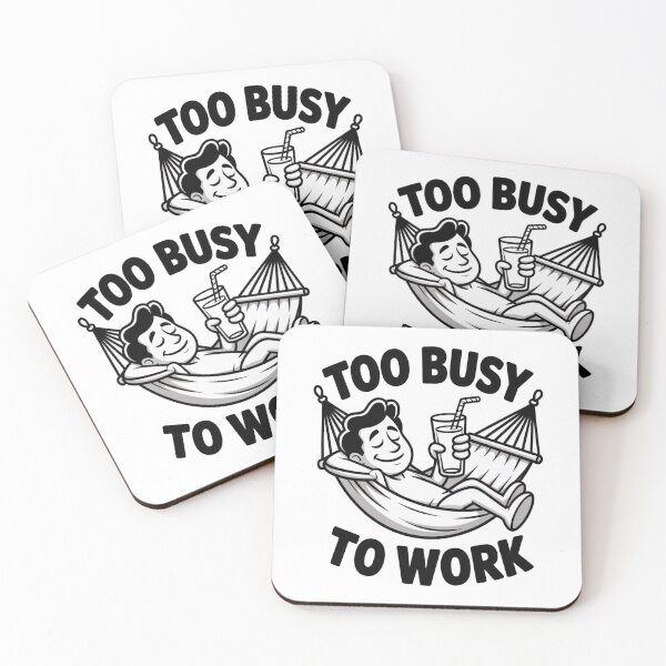 Item preview, Too Busy To Work Funny Office Humor Hammock Art designed and sold by AlexandraSand.