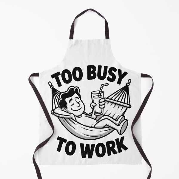 Item preview, Too Busy To Work Funny Office Humor Hammock Art designed and sold by AlexandraSand.