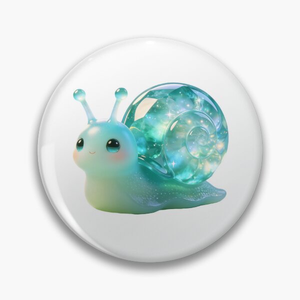 Item preview, Cute Emerald Snail Mascot designed and sold by ABYSSLAB.