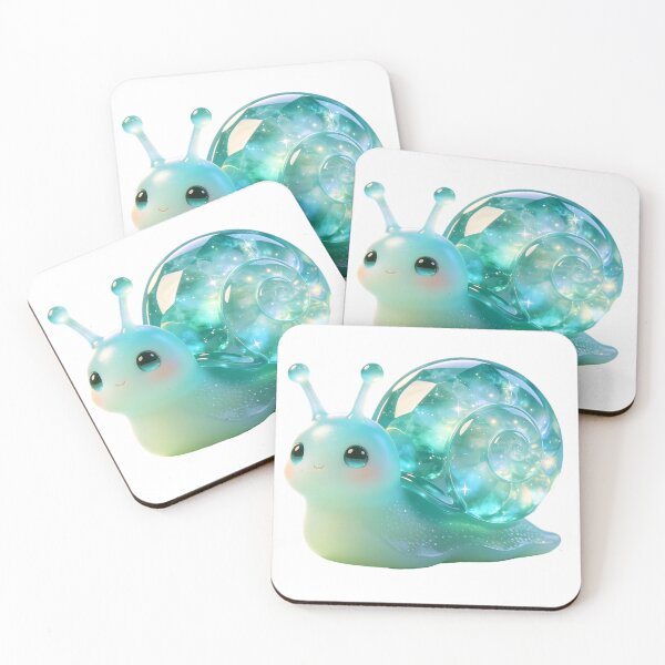 Item preview, Cute Emerald Snail Mascot designed and sold by ABYSSLAB.