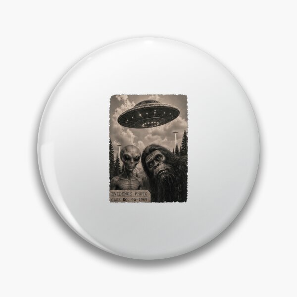 Item preview, funny bigfoot alien ufo vintage evidence designed and sold by cass-vale-lab.