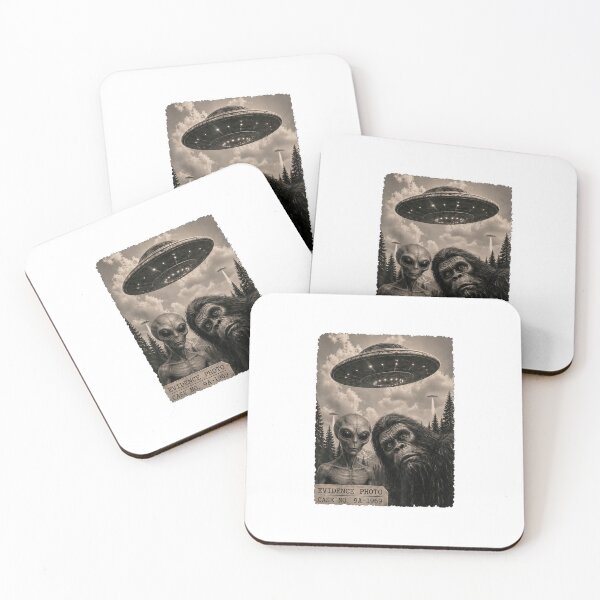 Item preview, funny bigfoot alien ufo vintage evidence designed and sold by cass-vale-lab.
