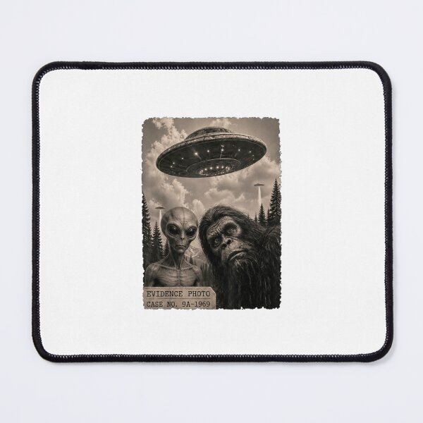 Item preview, funny bigfoot alien ufo vintage evidence designed and sold by cass-vale-lab.
