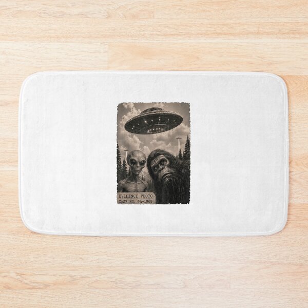 Item preview, funny bigfoot alien ufo vintage evidence designed and sold by cass-vale-lab.