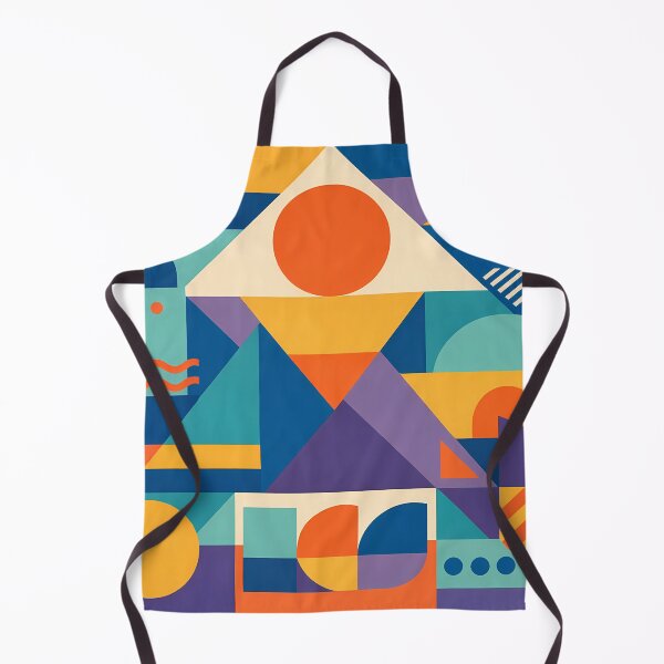 Item preview, Colourful Memphis Geometric Shape Collage designed and sold by InkSmithery.