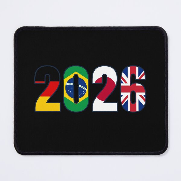 Item preview, 2026 Football — Flag Typography Germany Brazil Japan England designed and sold by David Mateo ArtWorks.