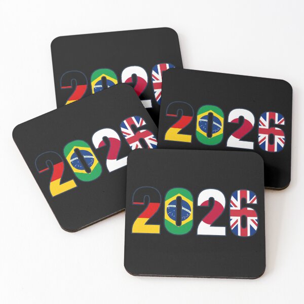 Item preview, 2026 Football — Flag Typography Germany Brazil Japan England designed and sold by David Mateo ArtWorks.