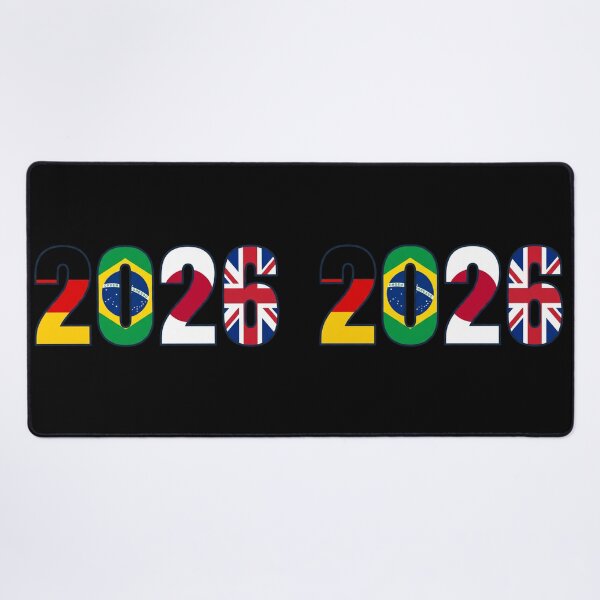 Item preview, 2026 Football — Flag Typography Germany Brazil Japan England designed and sold by David Mateo ArtWorks.