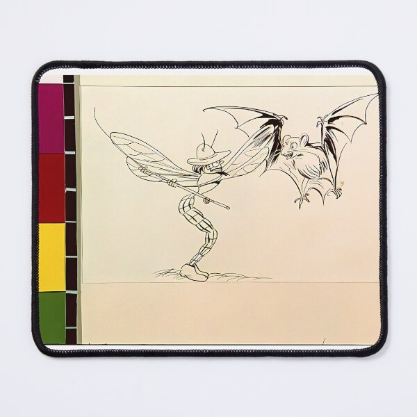 Item preview, Bat And Insect Nature Drawing | Insect Art designed and sold by GammaRay.