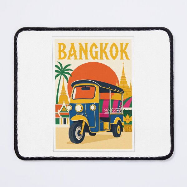 Item preview, Bangkok Tuk Tuk Thailand Travel Poster designed and sold by Beyond Destinations.