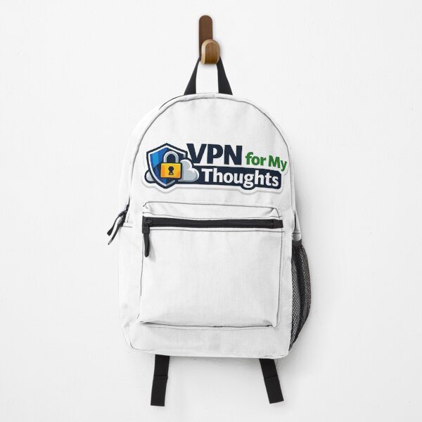 Item preview, VPN for My Thoughts Funny Sticker designed and sold by BrightMindPrint.