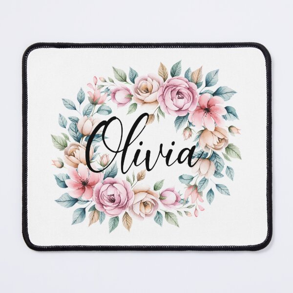 Item preview, Olivia Floral Name Watercolor Boho Personalized Design designed and sold by ArcticFoxStudio.