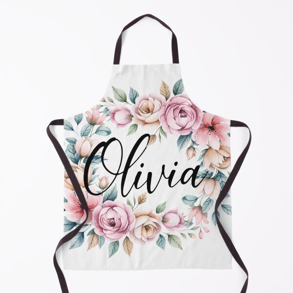 Item preview, Olivia Floral Name Watercolor Boho Personalized Design designed and sold by ArcticFoxStudio.