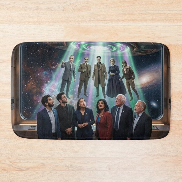 Item preview, Galaxy Universe Spaceship Alien Abduction: Political and Historical Figures designed and sold by Uniqueartai.