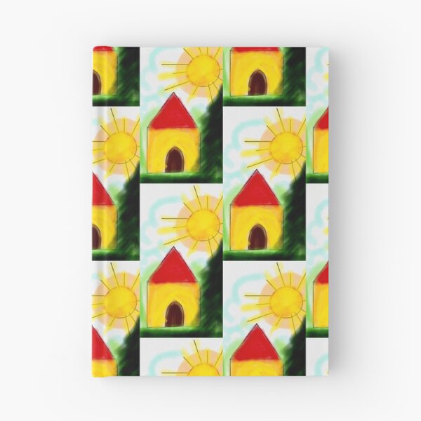 Item preview, A cute little home and bright yellow sun designed and sold by Shukasya-Arts.