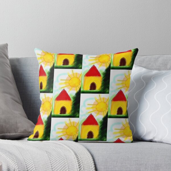 Item preview, A cute little home and bright yellow sun designed and sold by Shukasya-Arts.