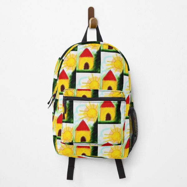 Item preview, A cute little home and bright yellow sun designed and sold by Shukasya-Arts.