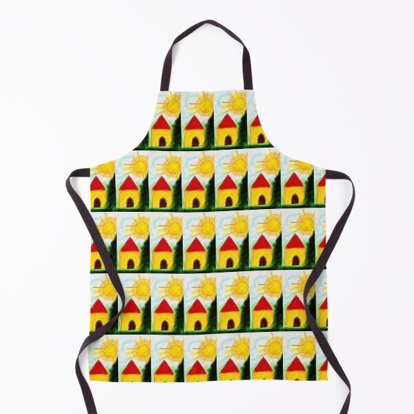 Item preview, A cute little home and bright yellow sun designed and sold by Shukasya-Arts.