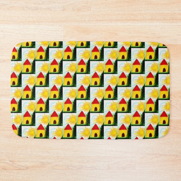 Item preview, A cute little home and bright yellow sun designed and sold by Shukasya-Arts.