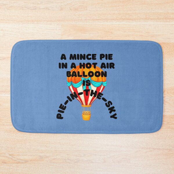 Item preview, A Mince Pie in a Hot Air Balloon is Pie-in-the-Sky designed and sold by MPC-Mince-Pies.