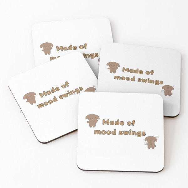 Item preview, Made Of Mood Swings Funny Dog Cute Poodle Typography designed and sold by Rehnair.