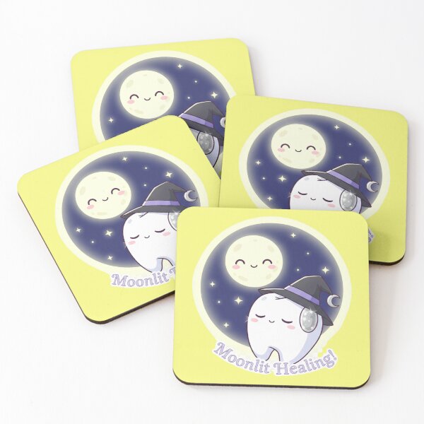 Item preview, Cute Witch Tooth Moonlit Healing Magic Dentist Halloween Sticker designed and sold by bvdesignart.
