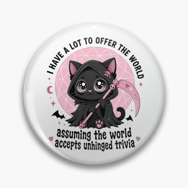 Item preview, Unhinged Trivia Cute Creepy Kawaii Pastel Goth designed and sold by DarklyOK.