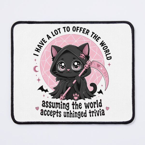 Item preview, Unhinged Trivia Cute Creepy Kawaii Pastel Goth designed and sold by DarklyOK.