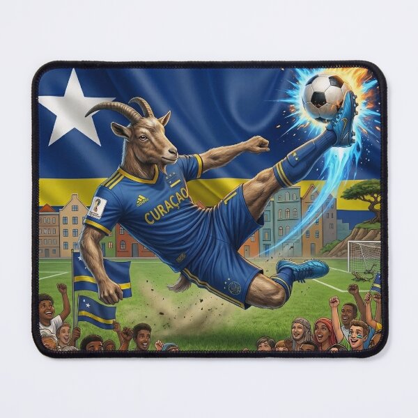 Item preview, CURACAO SOCCER GOAT MASCOT designed and sold by internlvisions.