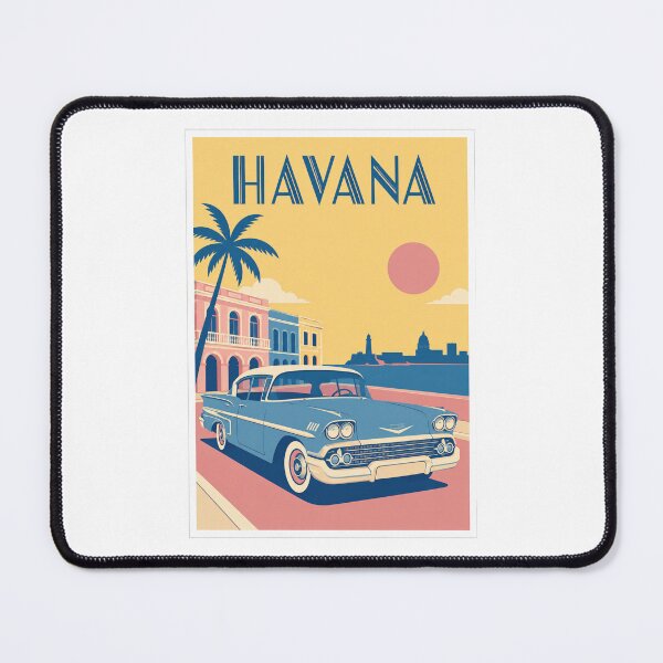 Item preview, Havana Classic Car Malecon Travel Poster designed and sold by Beyond Destinations.