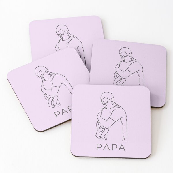 Item preview, Papa Minimalist Line Art Hug designed and sold by Larams Studio.