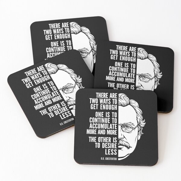 Item preview, G.K. Chesterton Minimalist Quote Vintage Portrait Art designed and sold by Elvin Dantes.