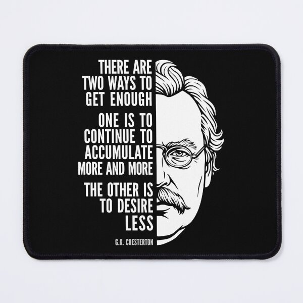 Item preview, G.K. Chesterton Minimalist Quote Vintage Portrait Art designed and sold by Elvin Dantes.