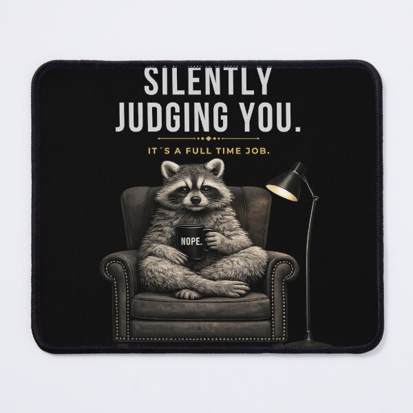 Artikelvorschau, Silently Judging You Raccoon Meme entworfen und verkauft von Print_Syndicate.