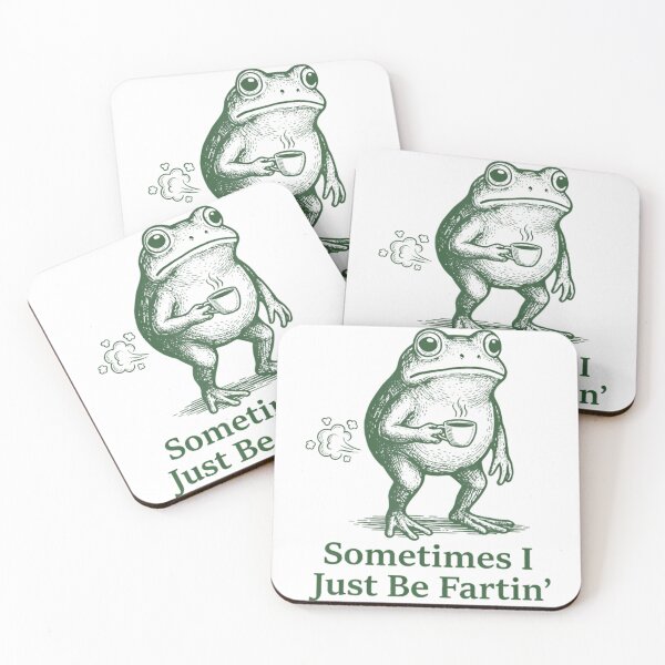 Item preview, Sometimes I Just Be Fartin Funny Frog Meme Vintage Retro Fart Joke designed and sold by CCChillingfrog.