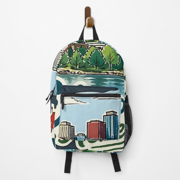 Item preview, Edmonton Alberta Canada Watercolor Skyline Cute Cityscape  designed and sold by HowToCanadian.