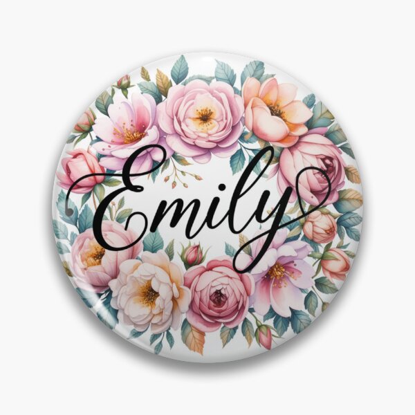 Item preview, Emily Floral Name Watercolor Boho Personalized Design designed and sold by ArcticFoxStudio.