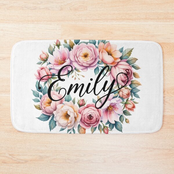 Item preview, Emily Floral Name Watercolor Boho Personalized Design designed and sold by ArcticFoxStudio.